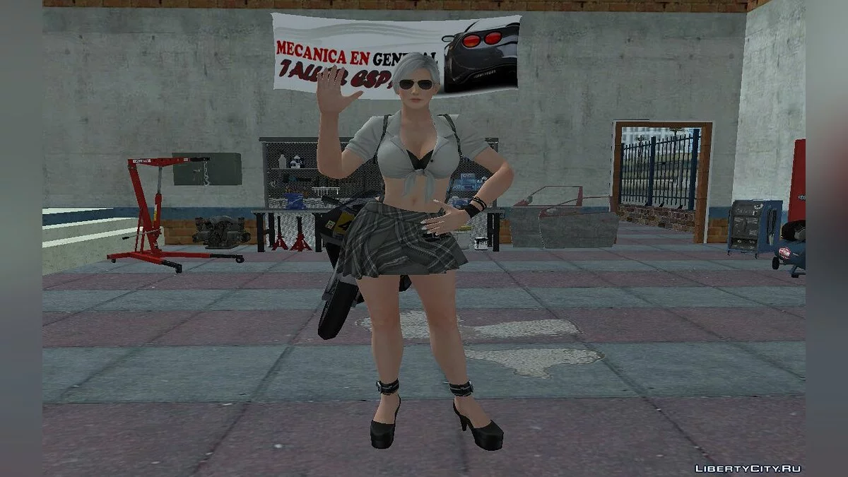 Christie de DOA en uniforme scolaire / GTA San Andreas