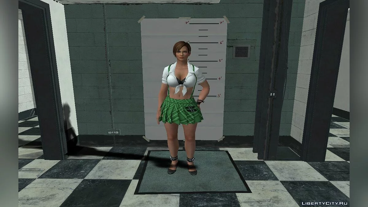 Lisa Hamilton de DOA en uniforme scolaire / GTA San Andreas