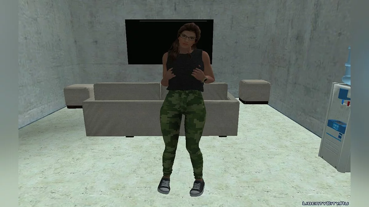 Лиза Хэмилтон из DOA в стильном повседневном наряде / GTA San Andreas