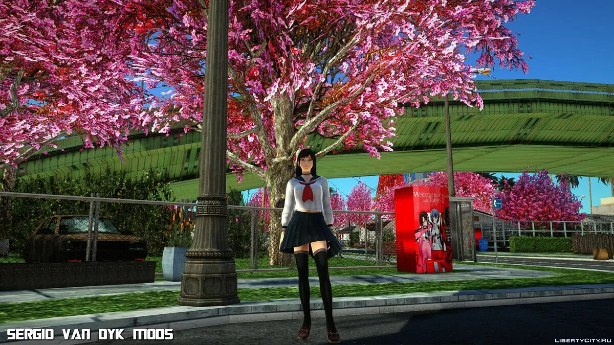 Miu Hinasaki in School Uniform / GTA San Andreas