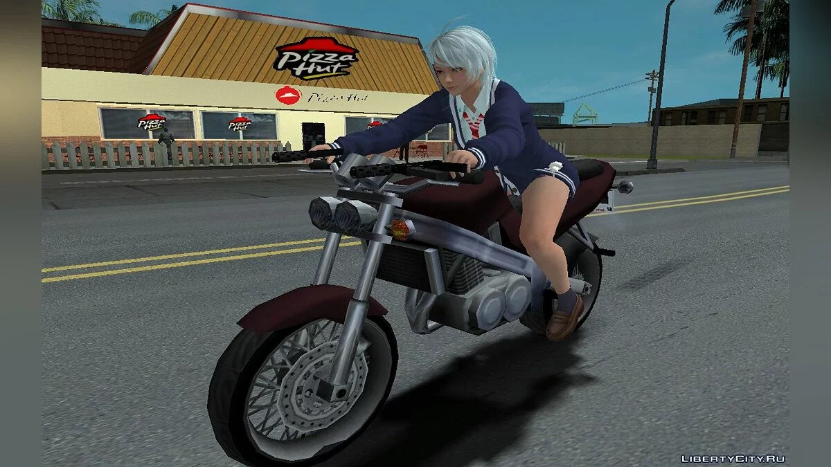 Patty de DOAXVV em uniforme escolar / GTA San Andreas
