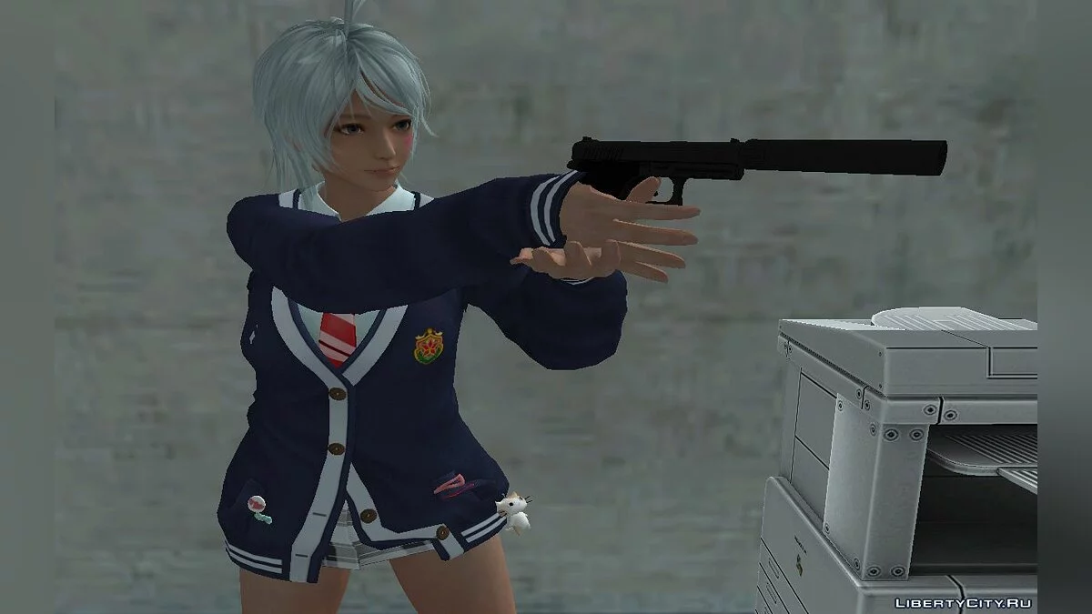 Patty de DOAXVV em uniforme escolar / GTA San Andreas
