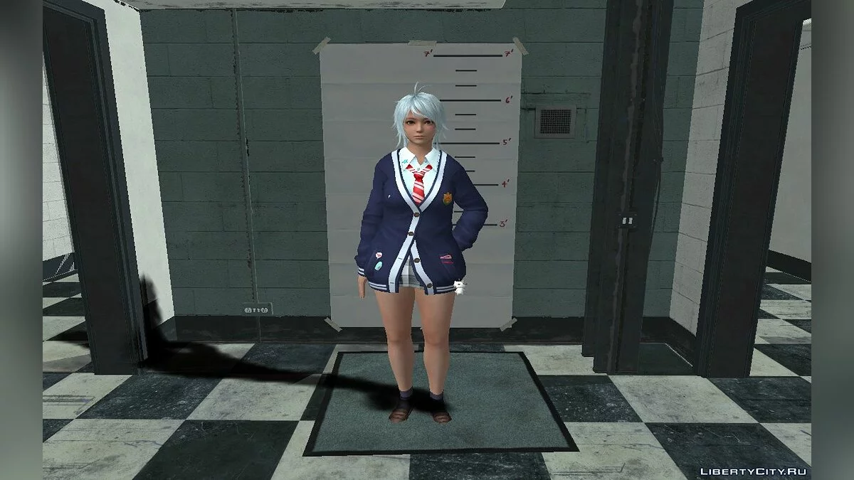 Patty de DOAXVV em uniforme escolar / GTA San Andreas