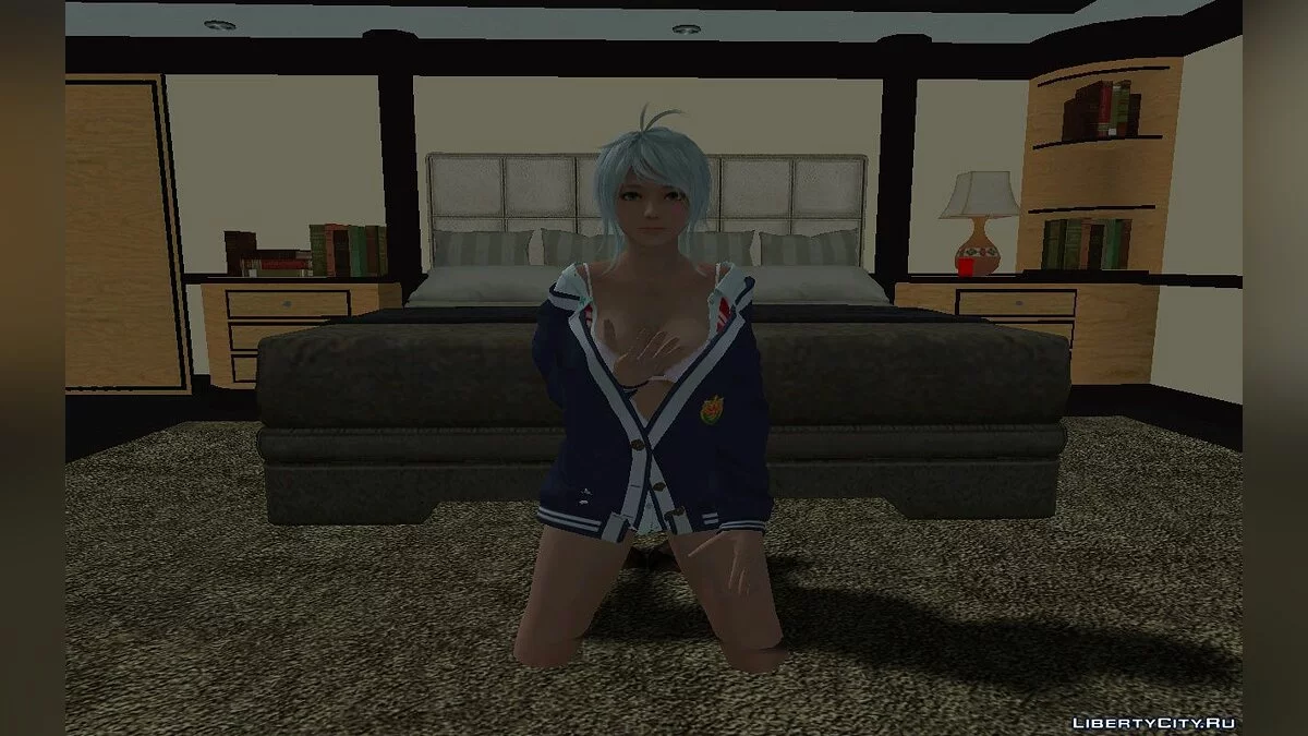 Patty de DOAXVV em uniforme escolar / GTA San Andreas