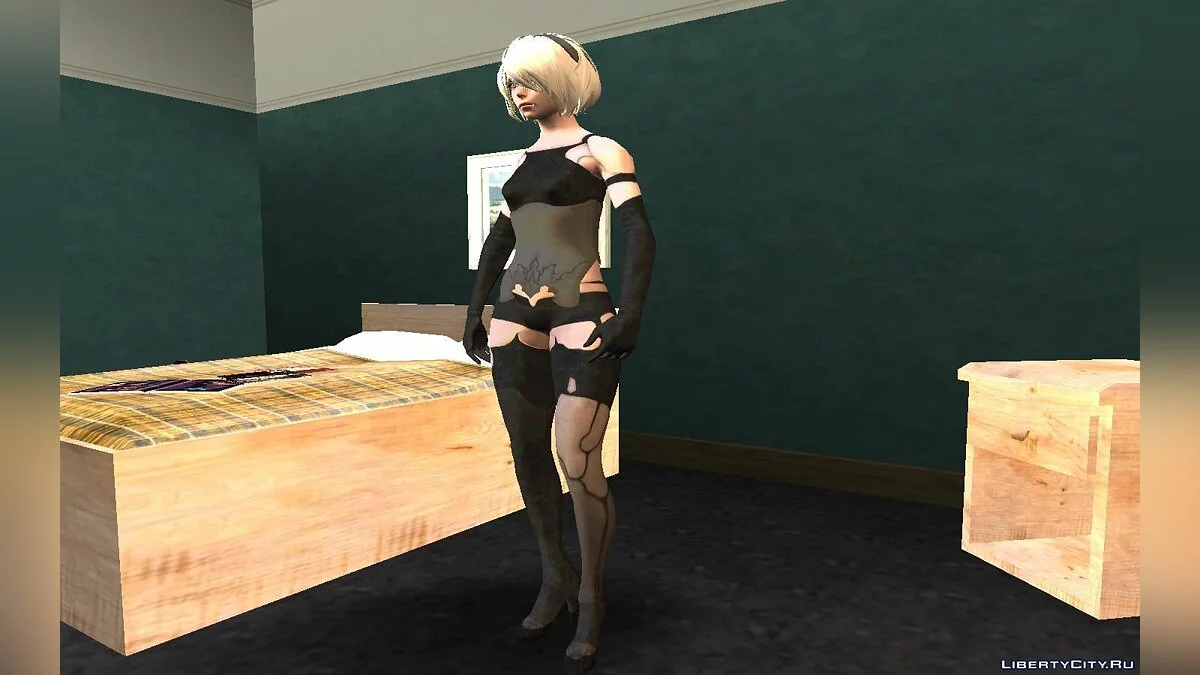 2B como A2 | Nier Automata / GTA San Andreas