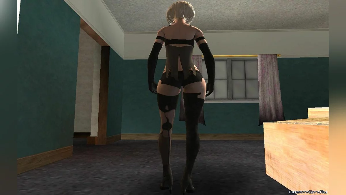 2B como A2 | Nier Automata / GTA San Andreas