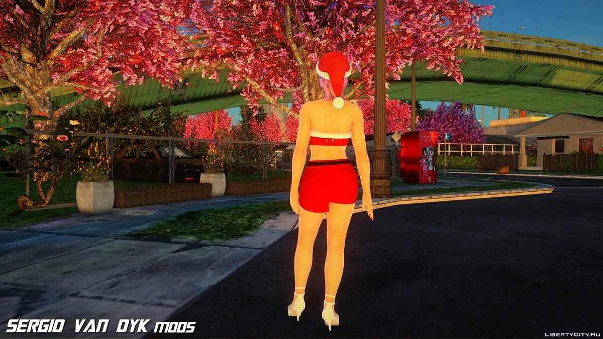 Ayane in Christmas Outfit / GTA San Andreas