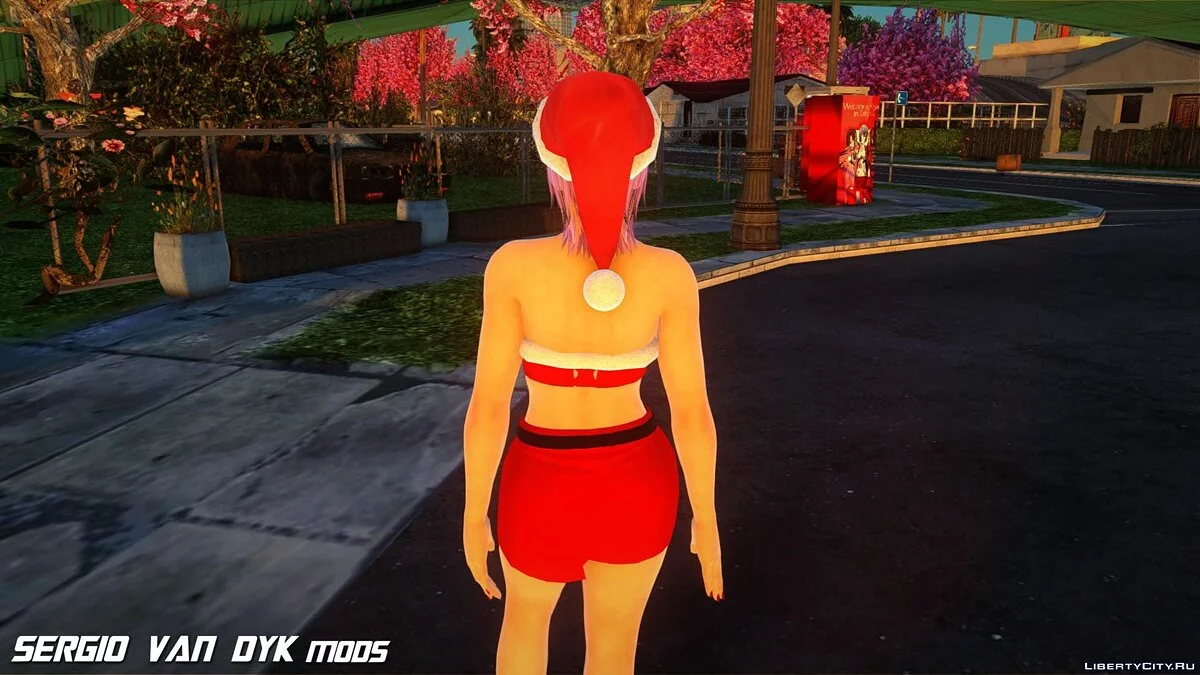 Ayane in Christmas Outfit / GTA San Andreas
