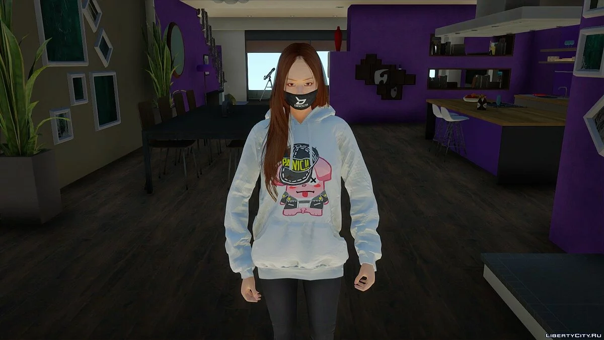 Asahi Fujioka dalam pakaian sehari-hari "Android & Pc" / GTA San Andreas