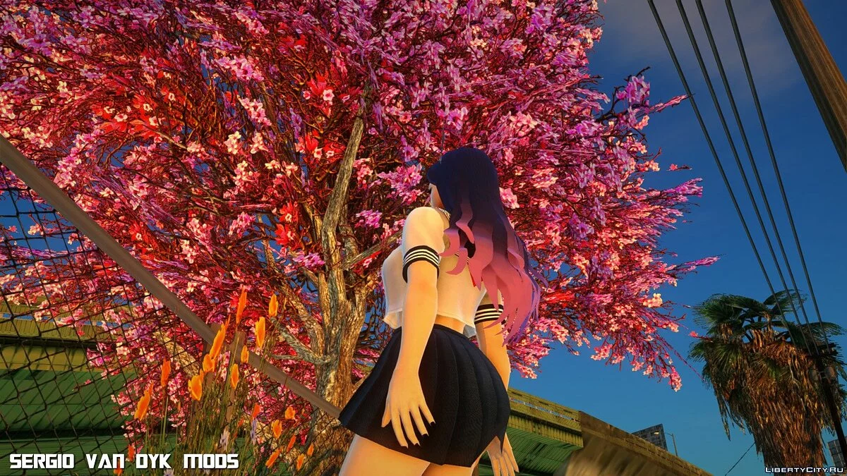 Белоснежка Sera в школьной форме из Overhit / GTA San Andreas