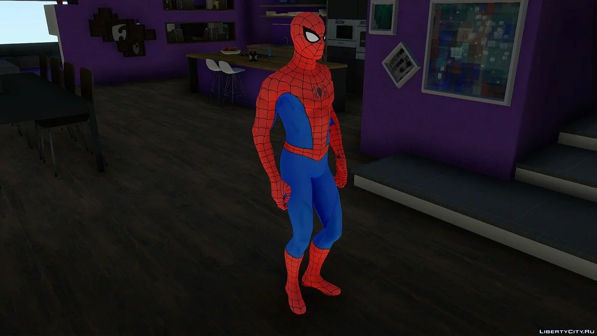 Spider-Man im klassischen Anzug PS4 Retextur / GTA San Andreas