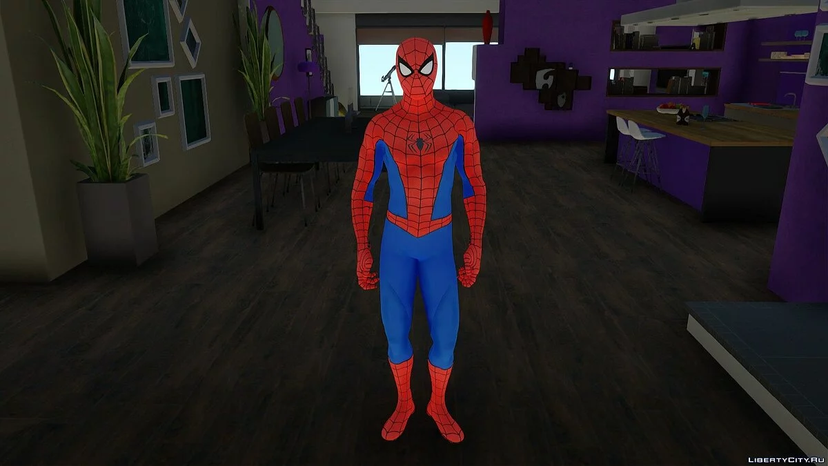 Spider-Man im klassischen Anzug PS4 Retextur / GTA San Andreas