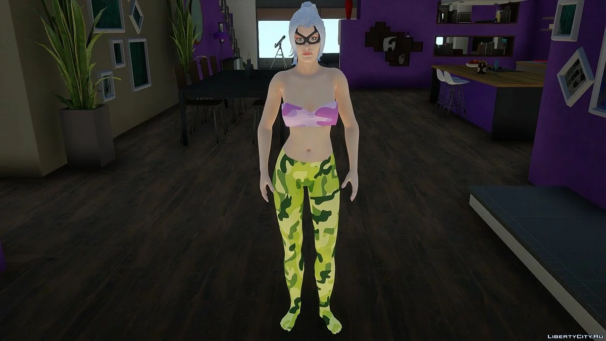 Чорна кішка в спортивному одязі / GTA San Andreas