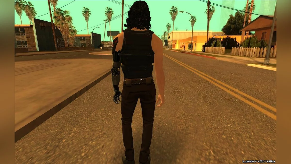 Johnny Silverhand from Cyberpunk 2077 / GTA San Andreas