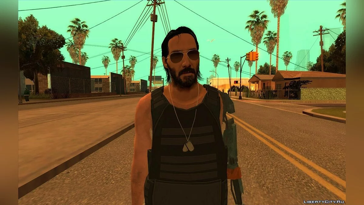 Johnny Silverhand de Cyberpunk 2077 / GTA San Andreas