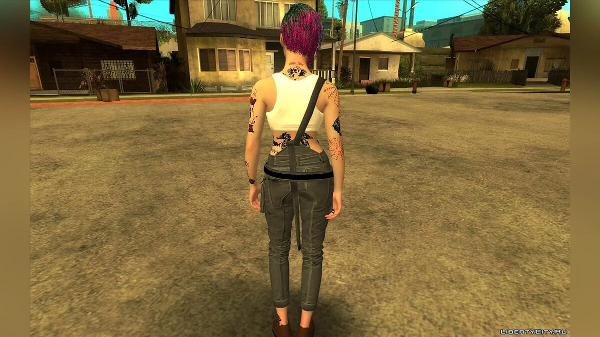 Judy Alvarez aus Cyberpunk 2077 / GTA San Andreas