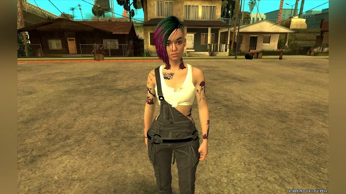 Judy Alvarez aus Cyberpunk 2077 / GTA San Andreas