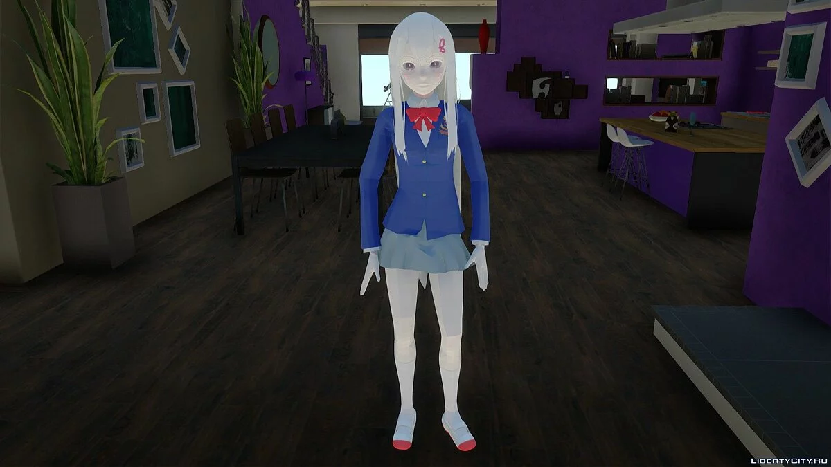 High School Echidna from RE:ZERO / GTA San Andreas
