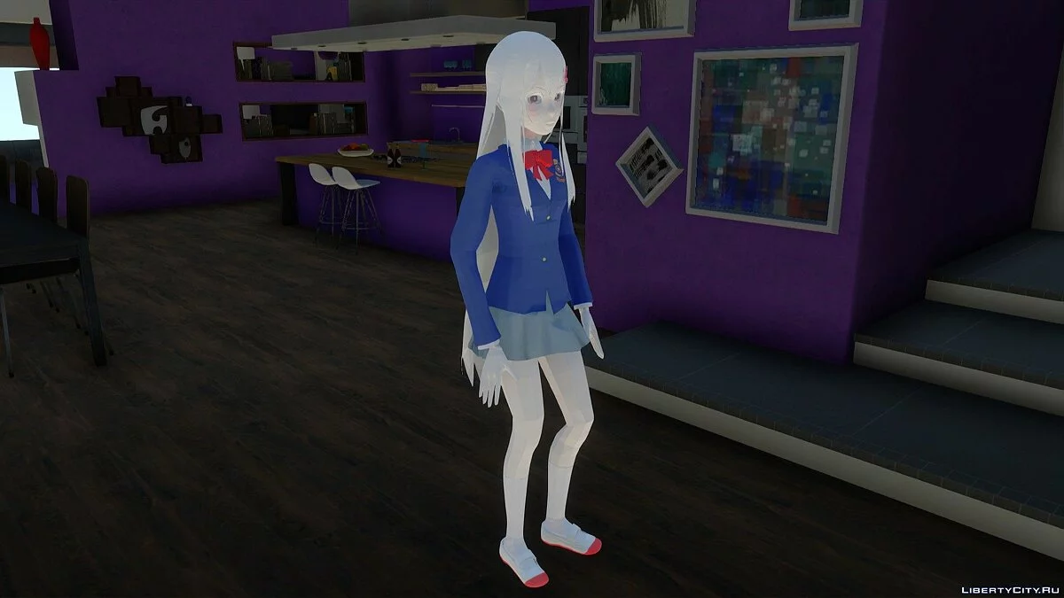 High School Echidna from RE:ZERO / GTA San Andreas
