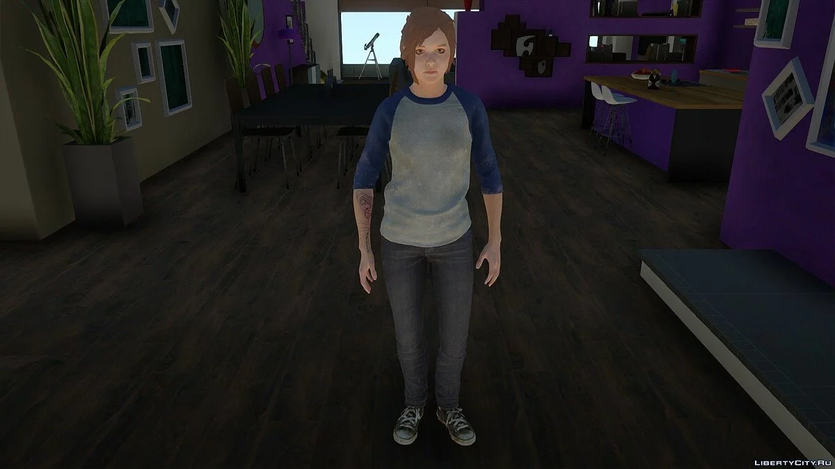 Ellie Lookout dari The Last of Us Part II / GTA San Andreas