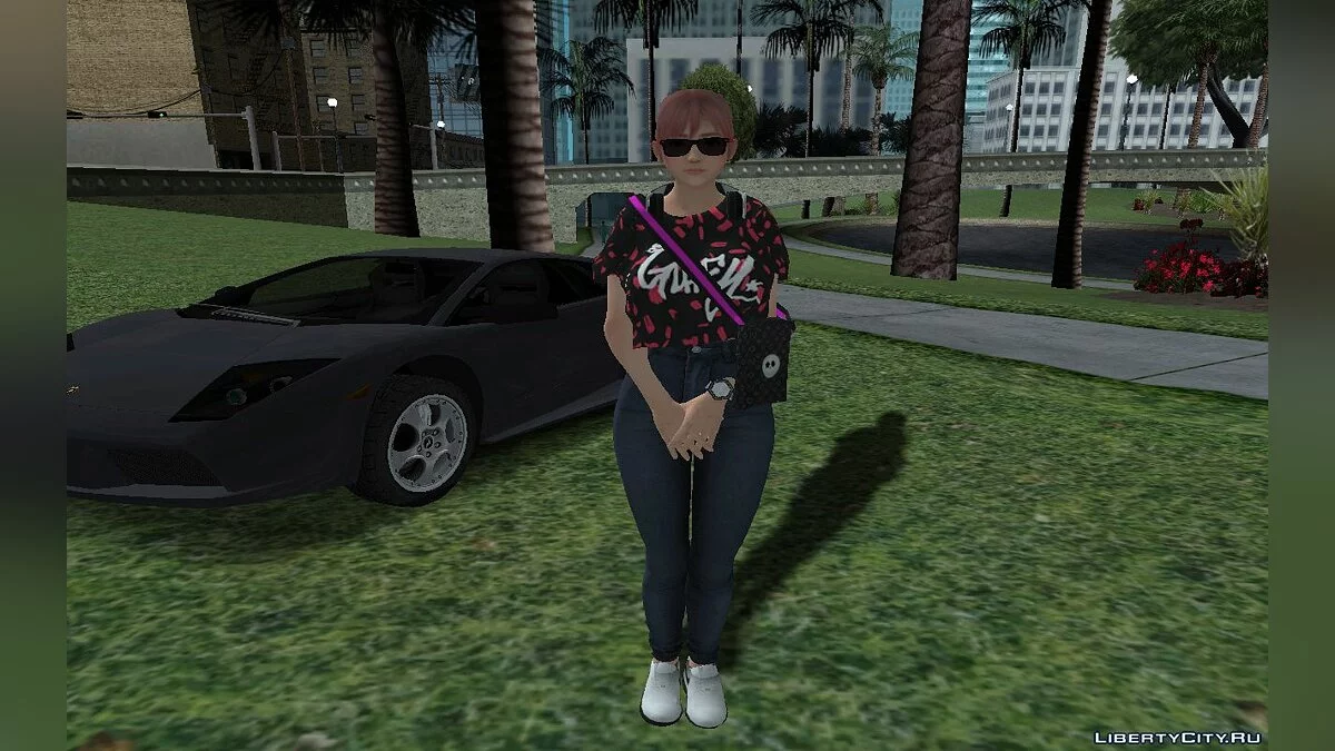 Хонока в повседневном стильном наряде / GTA San Andreas
