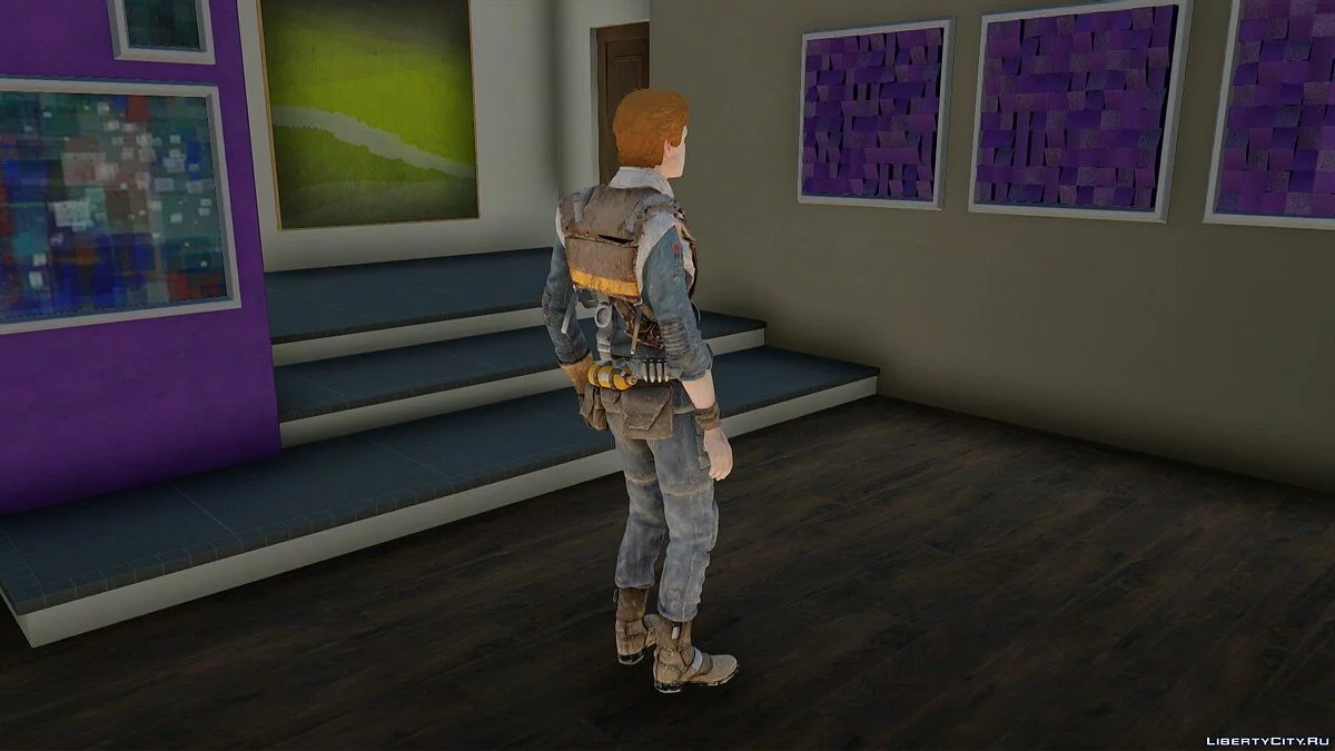 Cal Kestis dari Star Wars Jedi: Fallen Order / GTA San Andreas