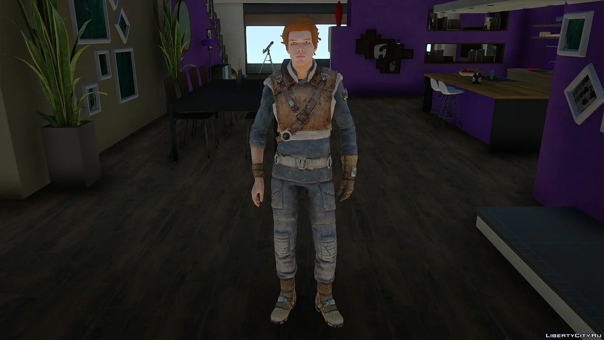 Cal Kestis dari Star Wars Jedi: Fallen Order / GTA San Andreas