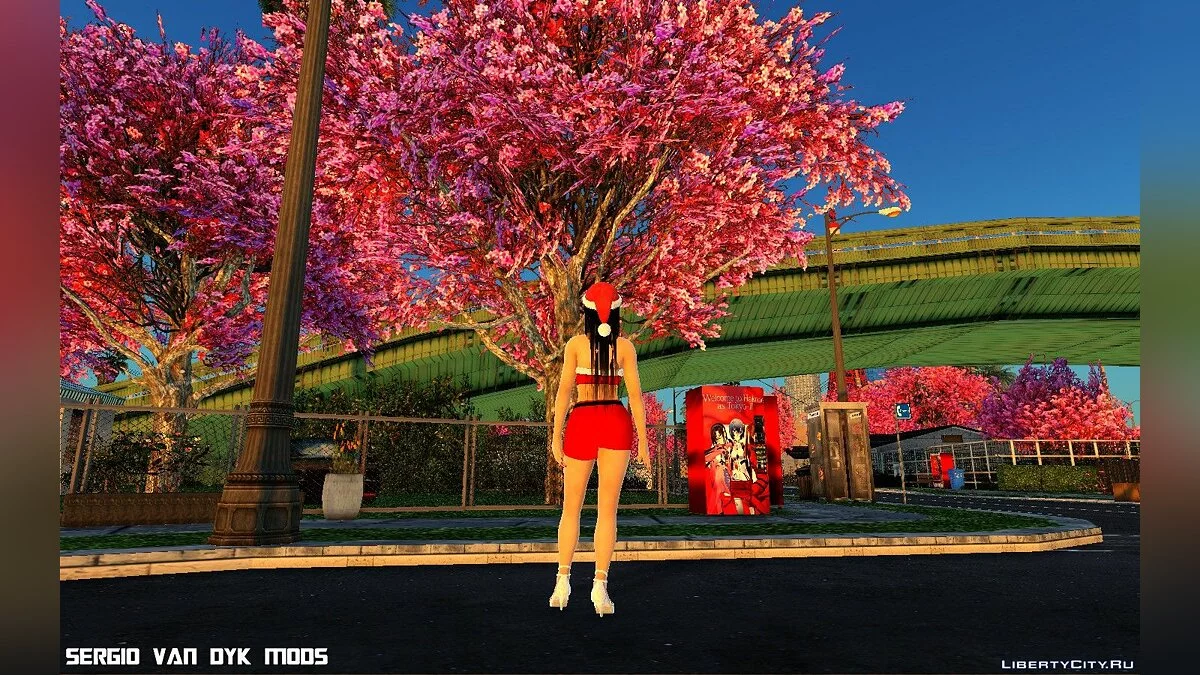 Kokoro en ropa navideña / GTA San Andreas
