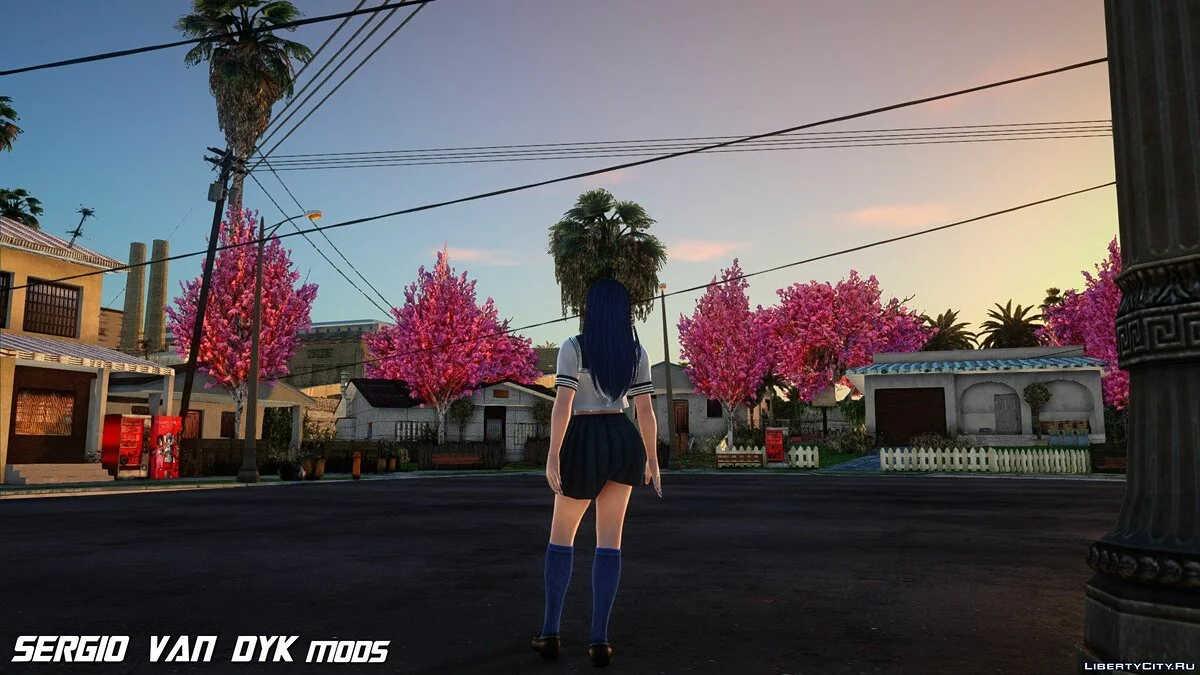 Лобелія в шкільній формі / GTA San Andreas
