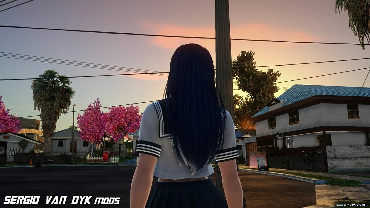 Лобелія в шкільній формі / GTA San Andreas