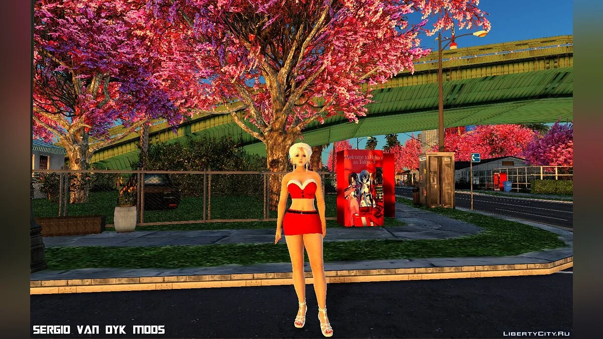 Luna in Christmas Outfit / GTA San Andreas