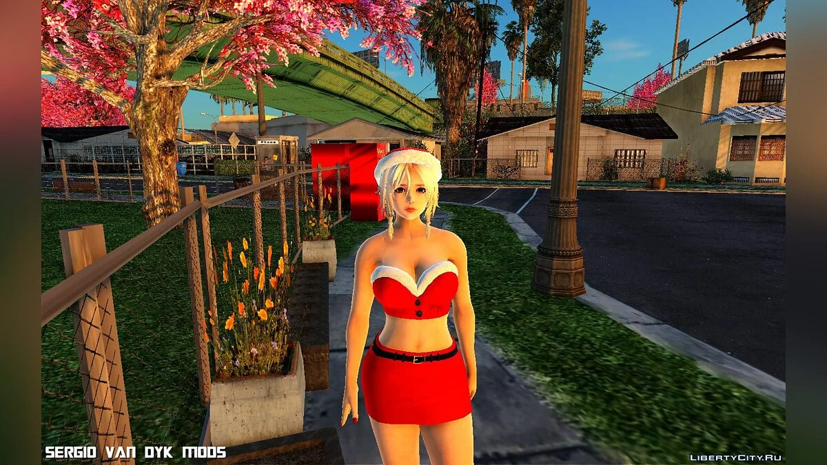 Luna in Christmas Outfit / GTA San Andreas