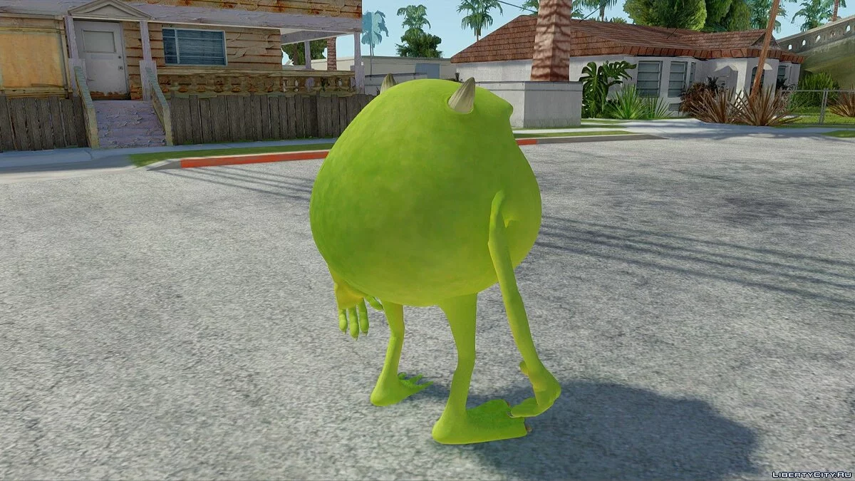 Mike Wazowski com rosto de Sulley (Meme) / GTA San Andreas