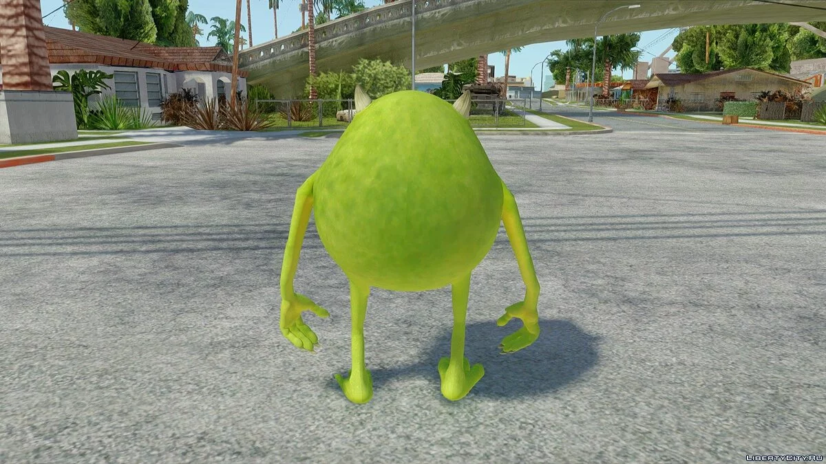Mike Wazowski com rosto de Sulley (Meme) / GTA San Andreas