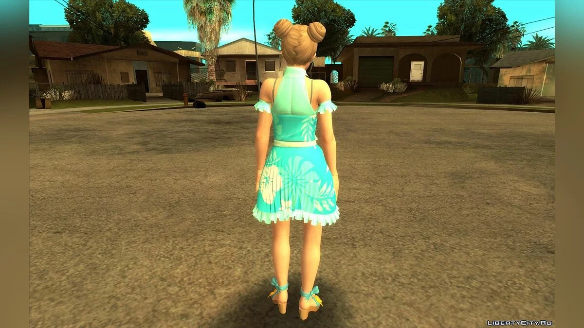 Мари Роуз в голубом платье  / GTA San Andreas