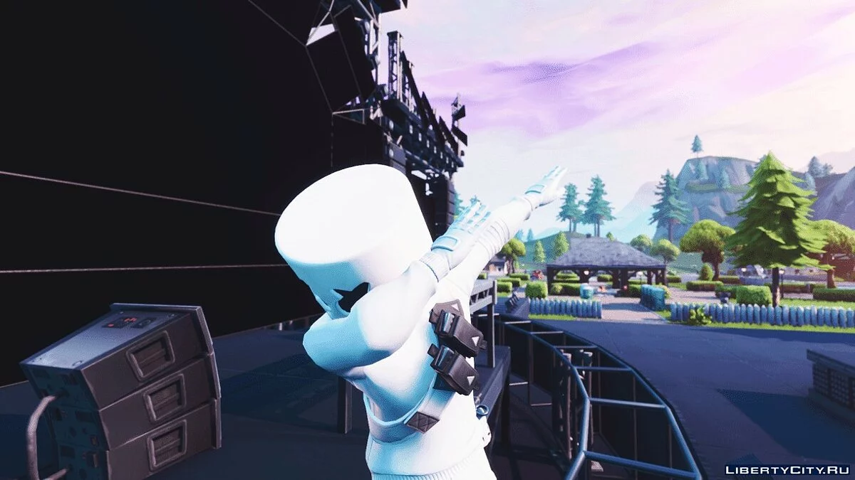Marshmello dari Fortnite / GTA San Andreas