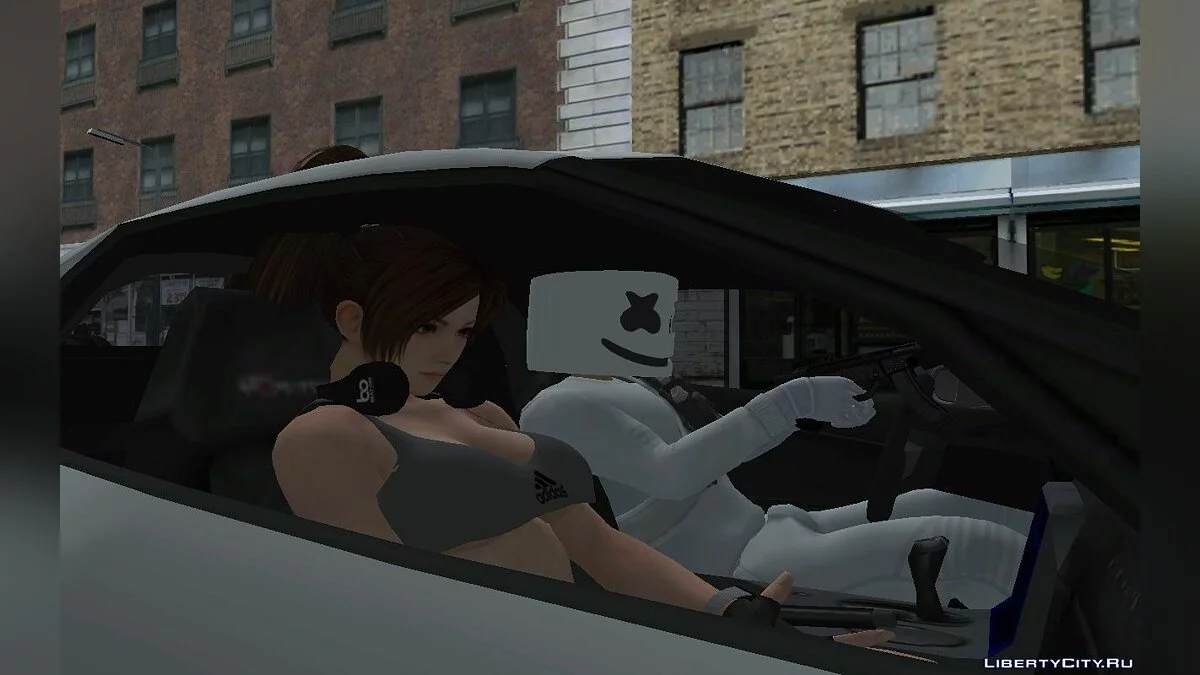 Marshmello dari Fortnite / GTA San Andreas
