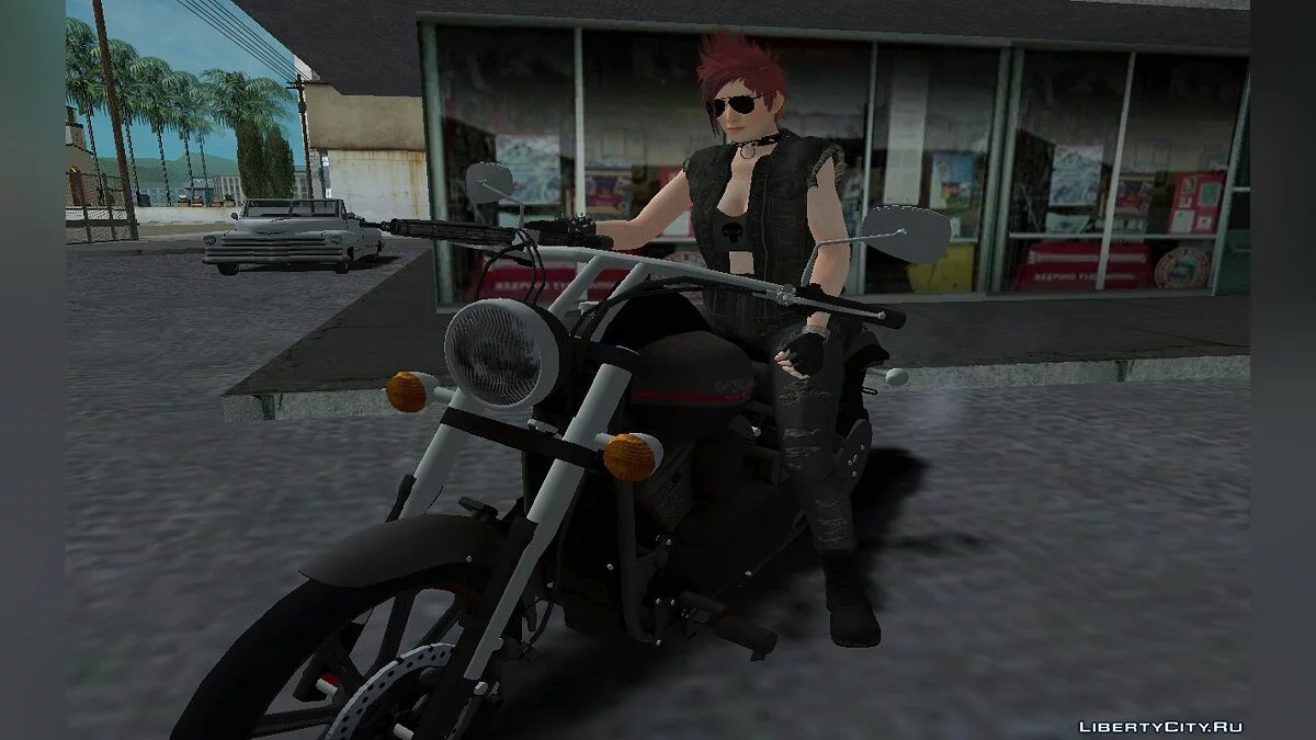 Mila dalam Perlengkapan Biker Sehari-hari / GTA San Andreas