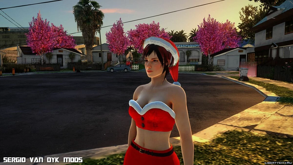 Мила в рождественской одежде / GTA San Andreas