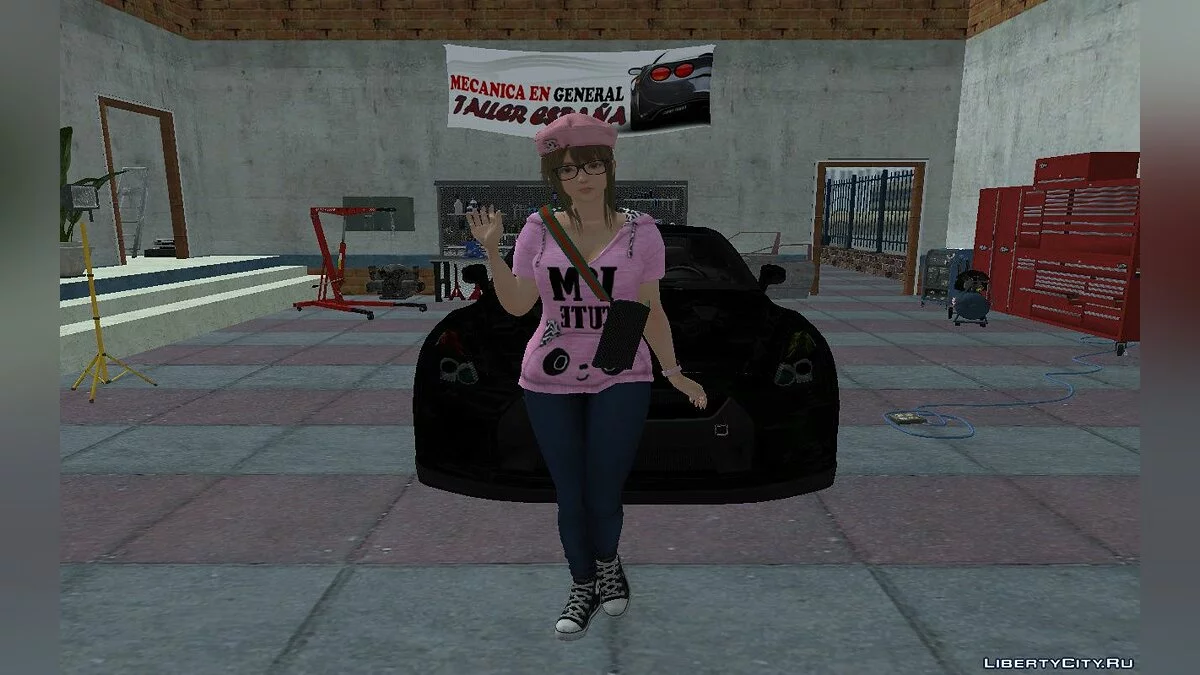 Misaki dans une tenue décontractée chic / GTA San Andreas
