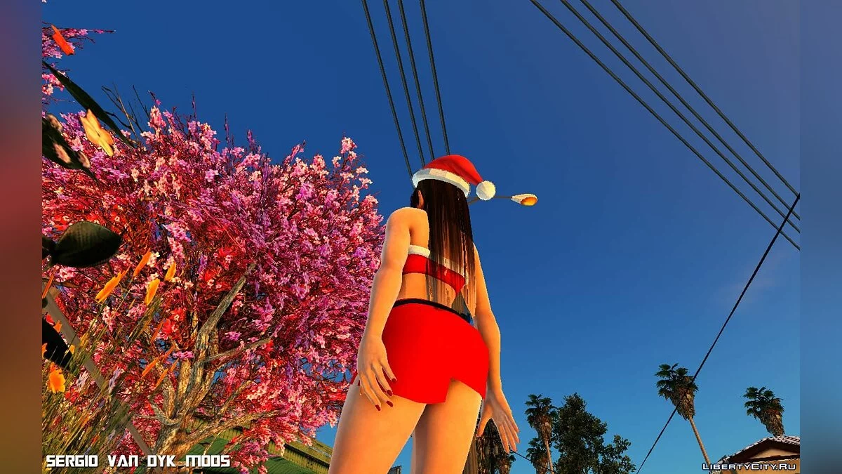 Мэй Ширануи в рождественской одежде / GTA San Andreas