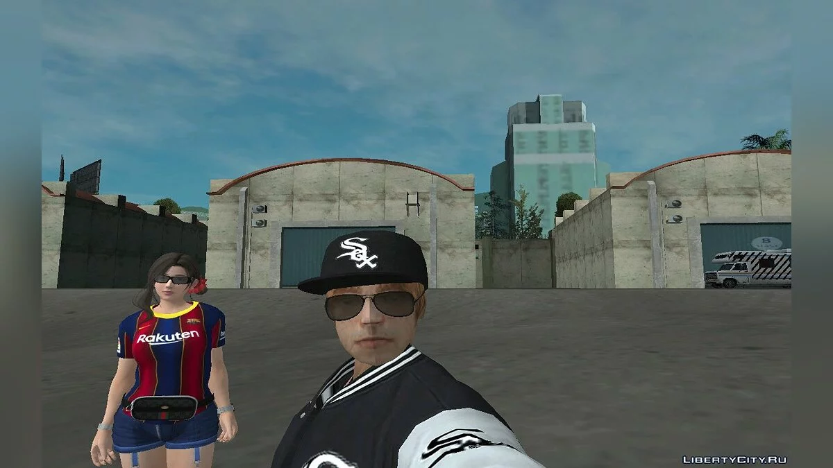 Мэккер  в одежде Hotline White Sox Chicago v1 / GTA San Andreas