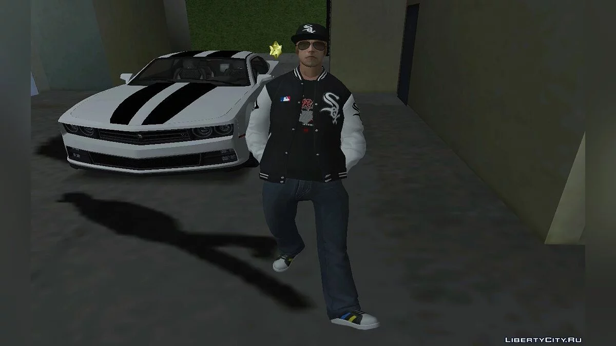 Мэккер  в одежде Hotline White Sox Chicago v1 / GTA San Andreas
