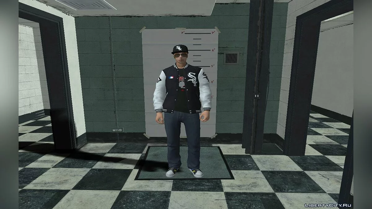 Мэккер  в одежде Hotline White Sox Chicago v1 / GTA San Andreas