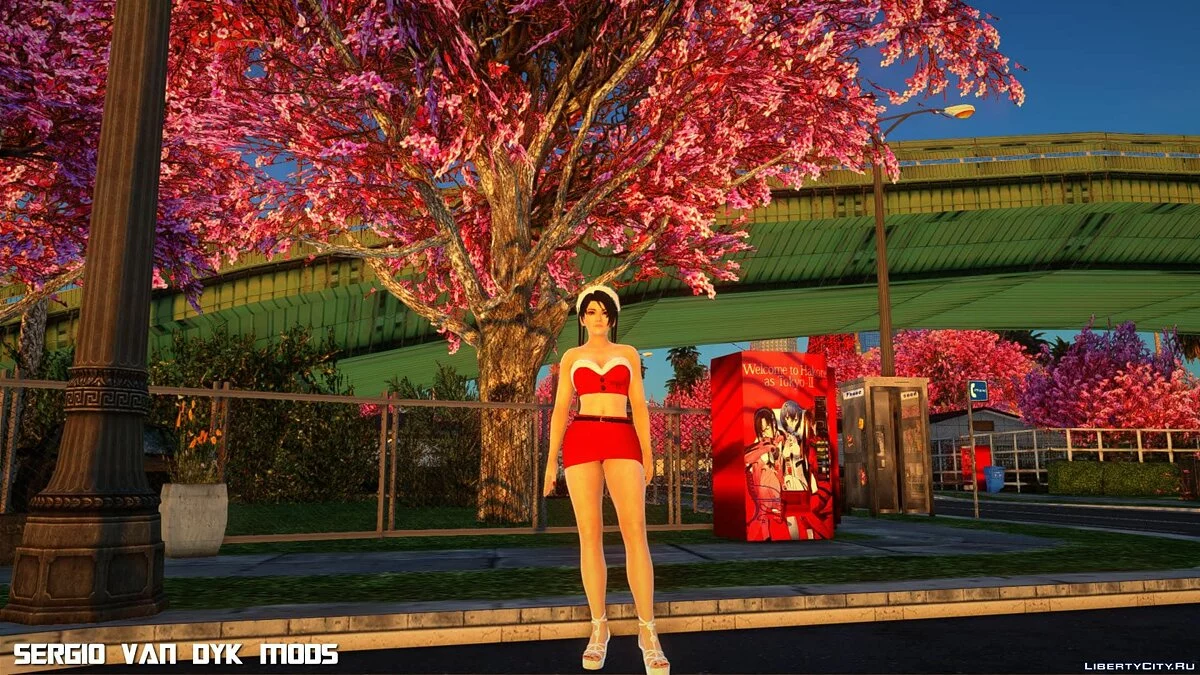 Момиджи в рождественской одежде / GTA San Andreas