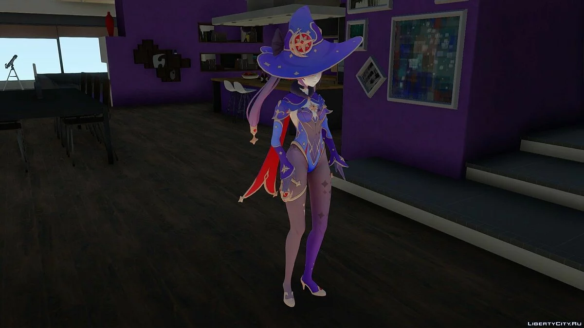 Mona from Genshin Impact / GTA San Andreas