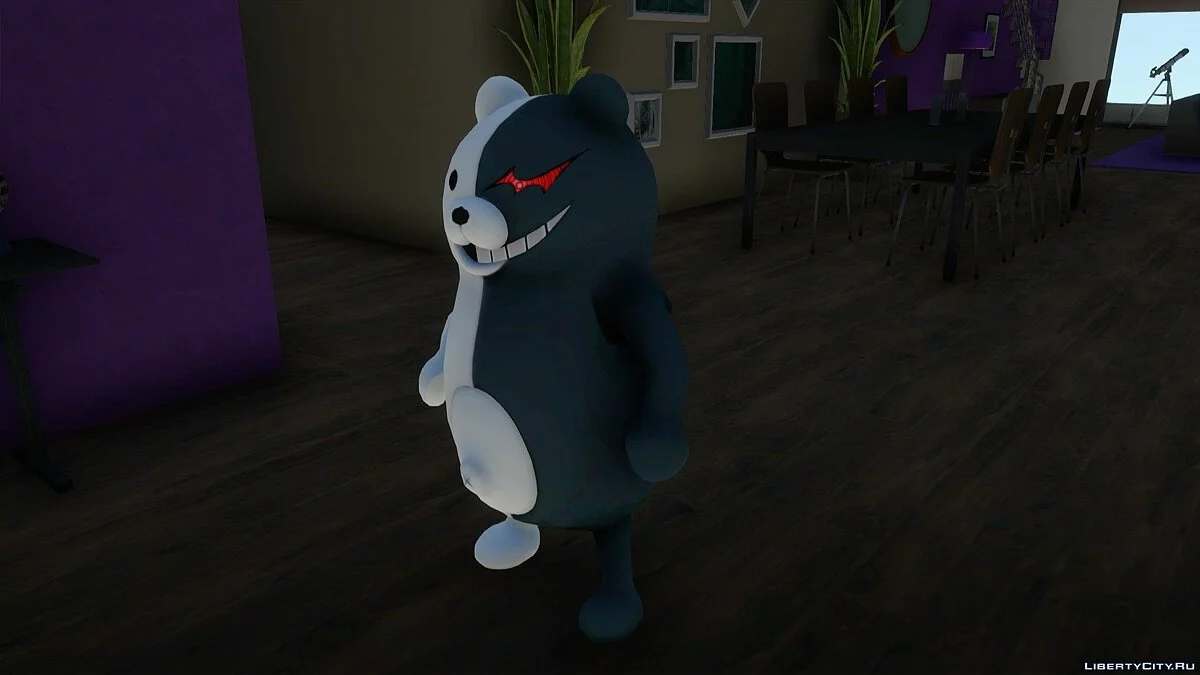 Monokuma sin garras de Danganronpa: Trigger Happy Havoc / GTA San Andreas