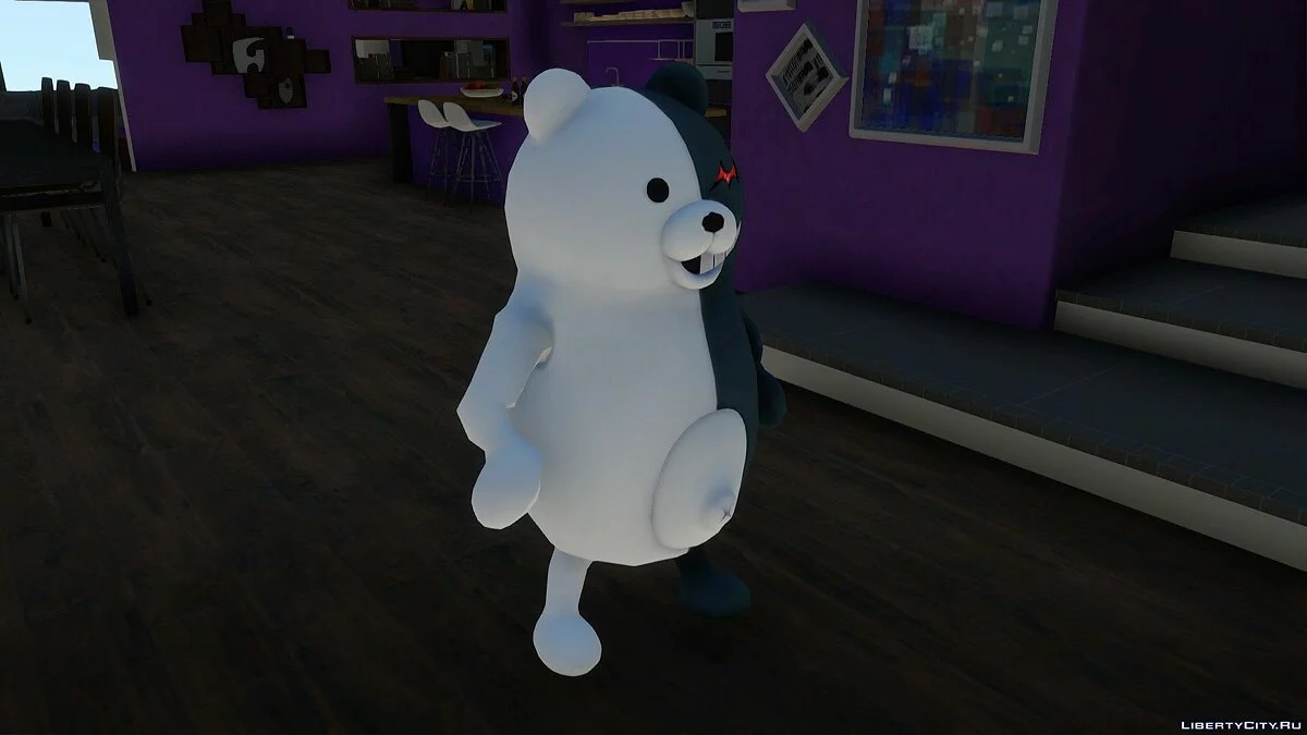 Monokuma sin garras de Danganronpa: Trigger Happy Havoc / GTA San Andreas