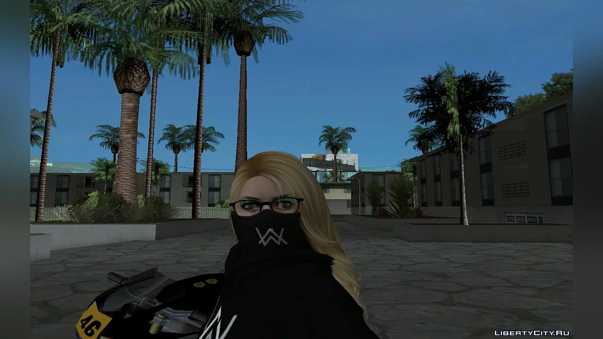 Zufälliger GTA Online Mädchenskin im Alan Walker Outfit / GTA San Andreas