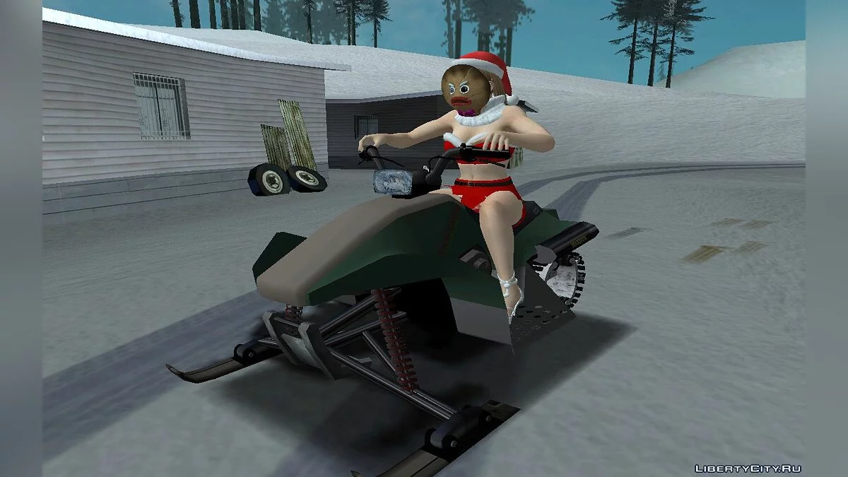 莎拉·布莱恩的圣诞装扮 / GTA San Andreas